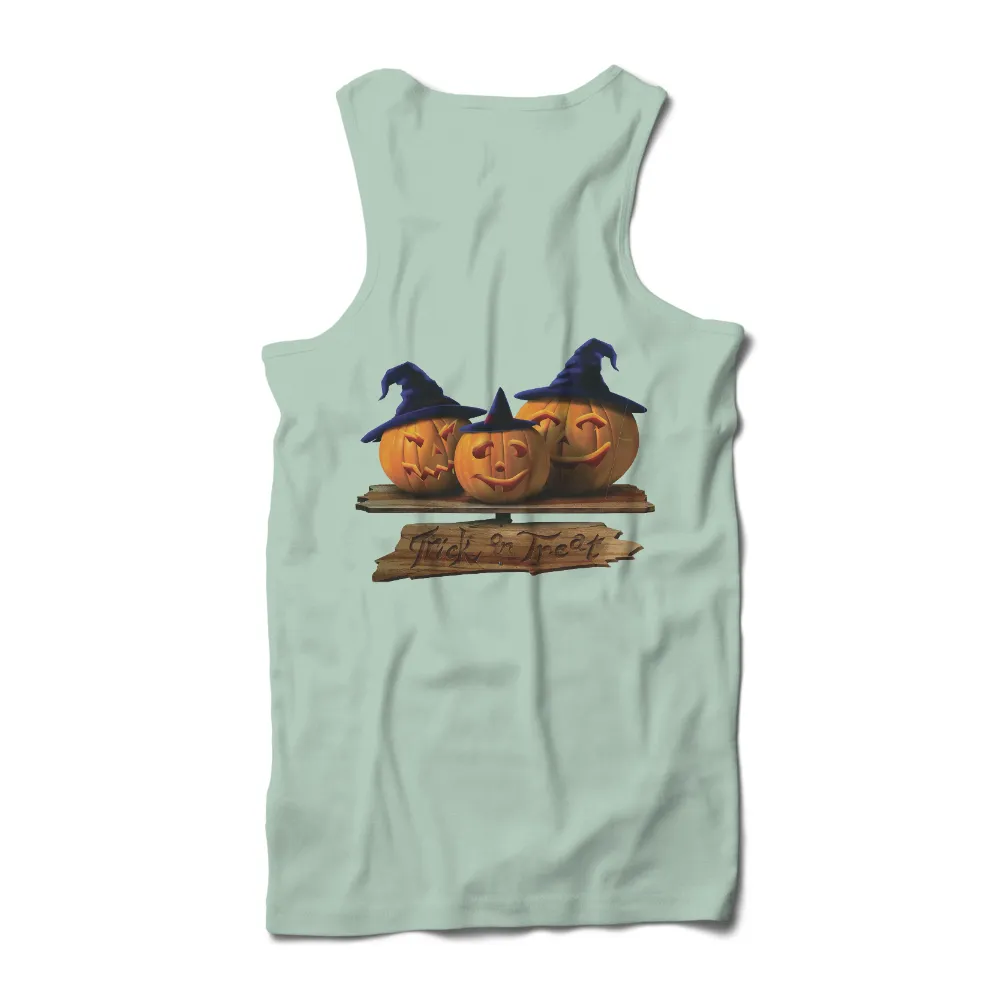 Trick or Treat Pumpkins Tee Shirt Printing - Halloween Fun|men halloween t shirts for adults