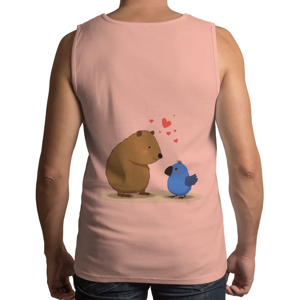 Tee Shirts Printed: Capybara and Blue Bird Friendship|billabong summer of love t shirt