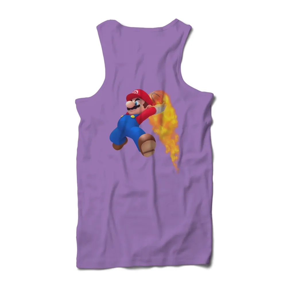 T-Shirts Pattern: Mario's Fiery Basketball Adventure|free fire t shirt roblox