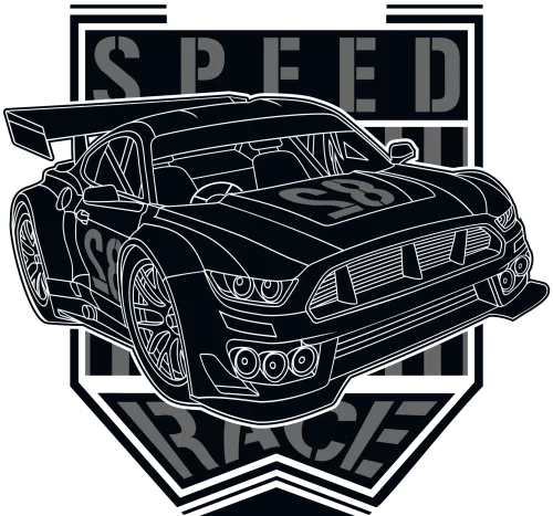 Shirts Graphic Tees: Race Car Spirit - Move On Speed Race