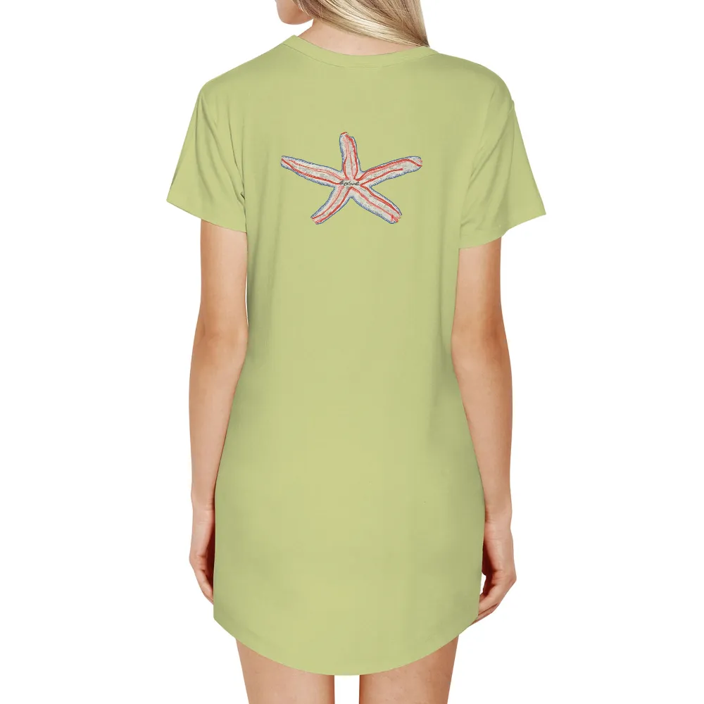 Vibrant Starfish Design: Celebrate Summer, Ocean, and Adventure|amiri spring summer 2021 shirt