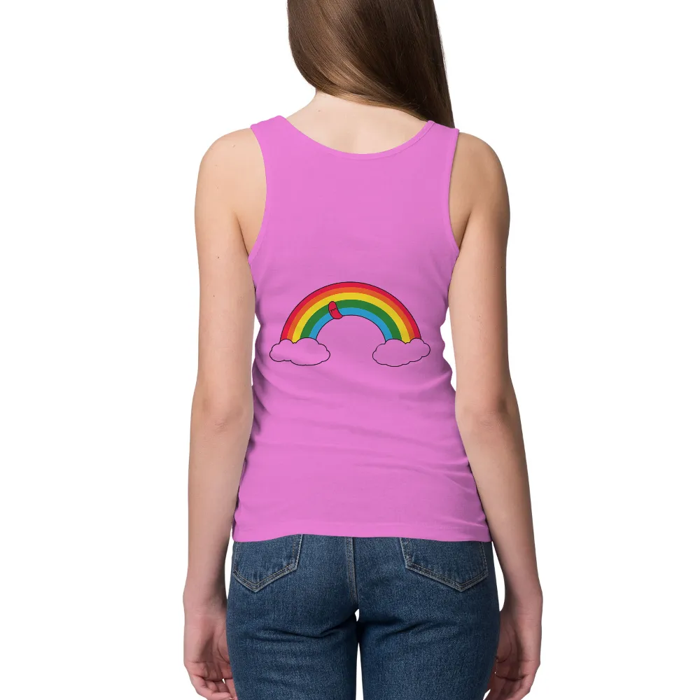 TShirt Design: Whimsical Rainbow with Zephyr's Touch|roblox rainbow motorcycle t shirt