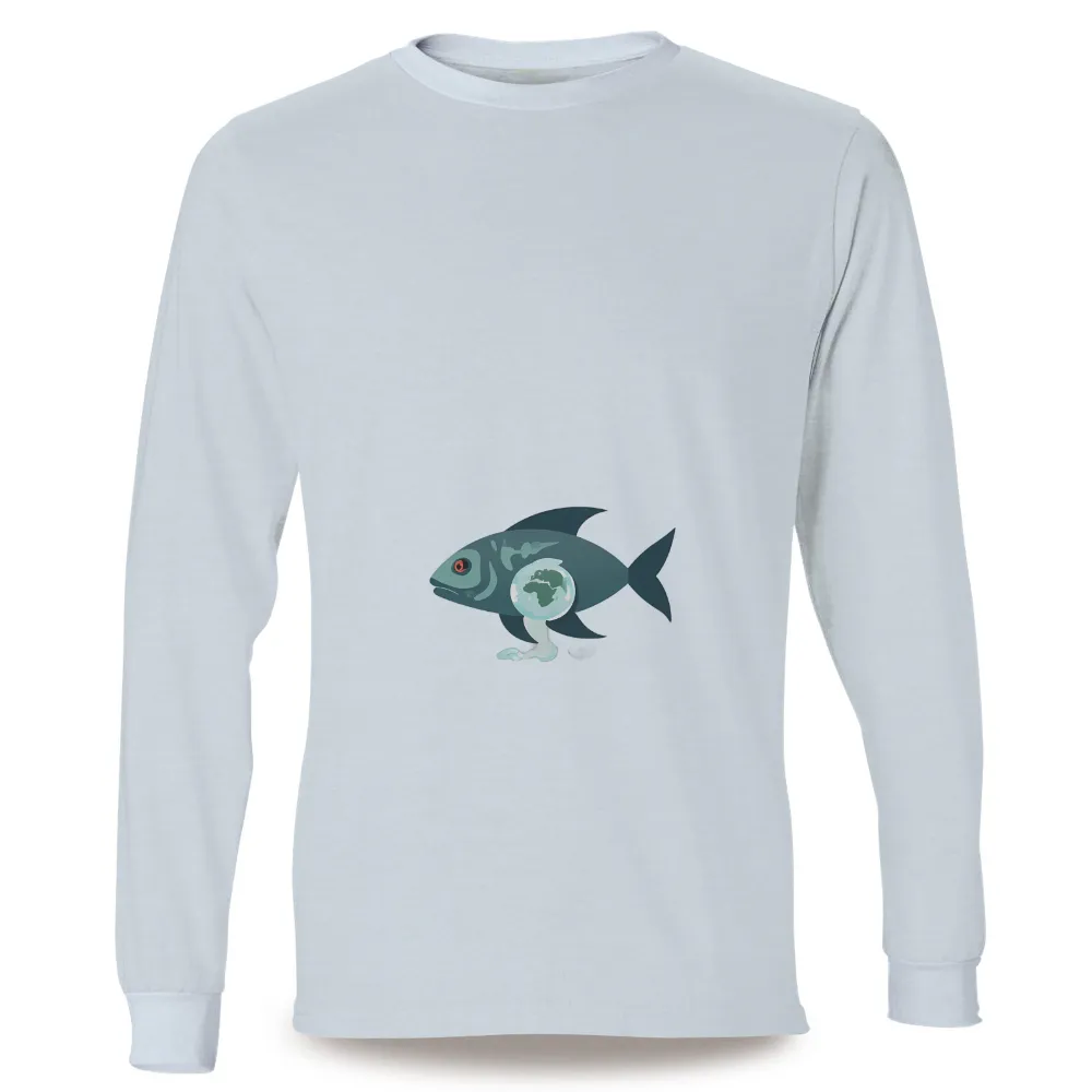 Custom Eco-Conscious Fish Design | Promote Environmental Awareness|sierra club earth day shirt