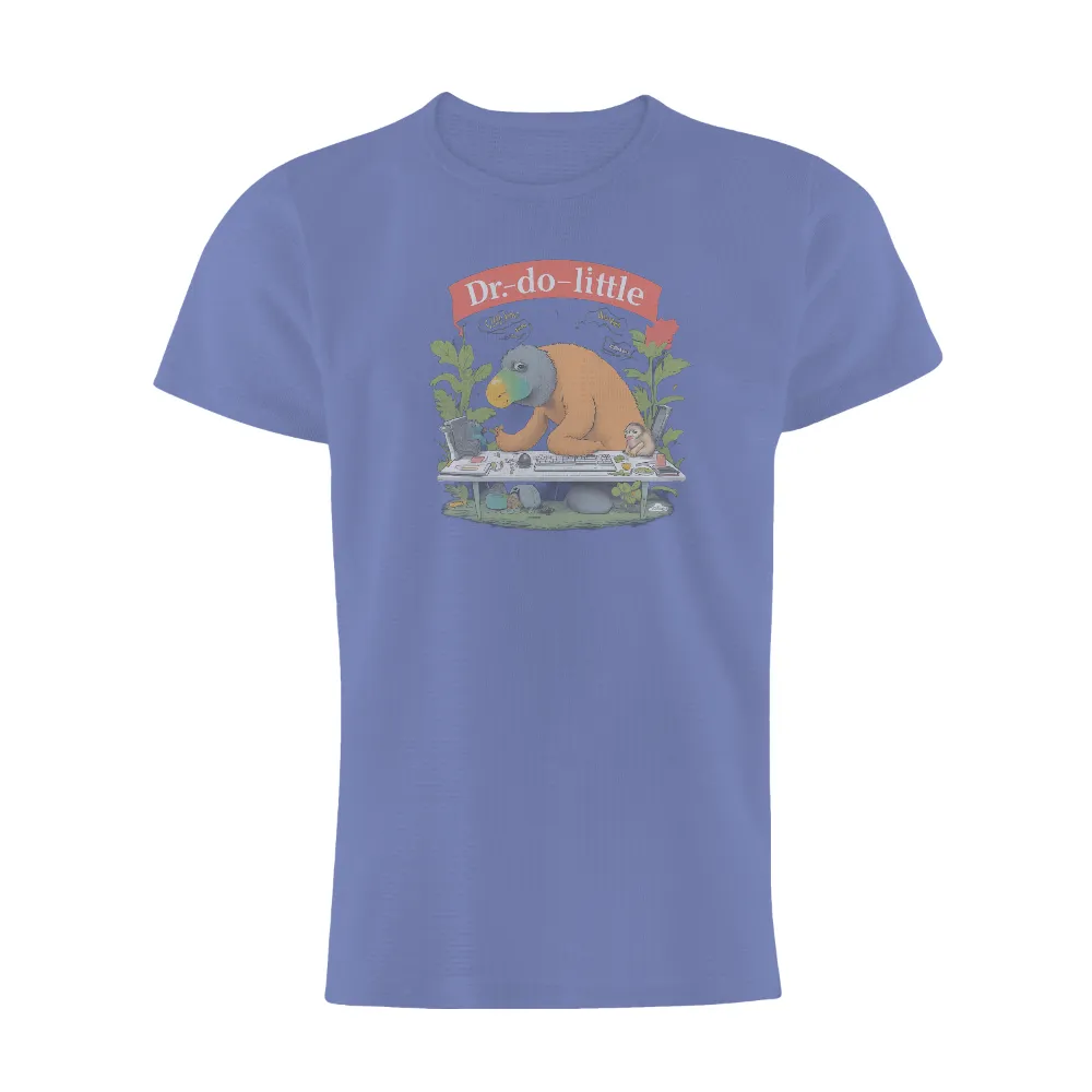 Whimsical Dr. Do-Little Sloth Design: Humor Meets Retro Charm|giveon vintage t shirt