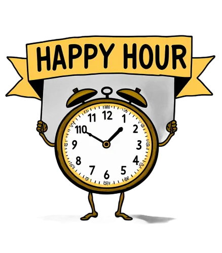 Custom Tee Shirts: Celebrate Happy Hour with Whimsical Clock Design