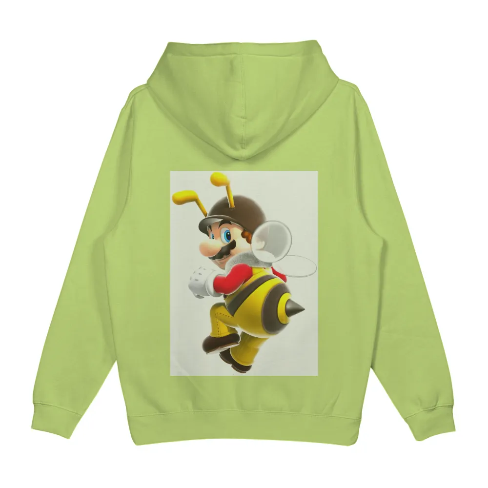 Bee Mario Shirts Graphic Tees - Whimsical Gaming Adventure|cartoon character long sleeve shirts