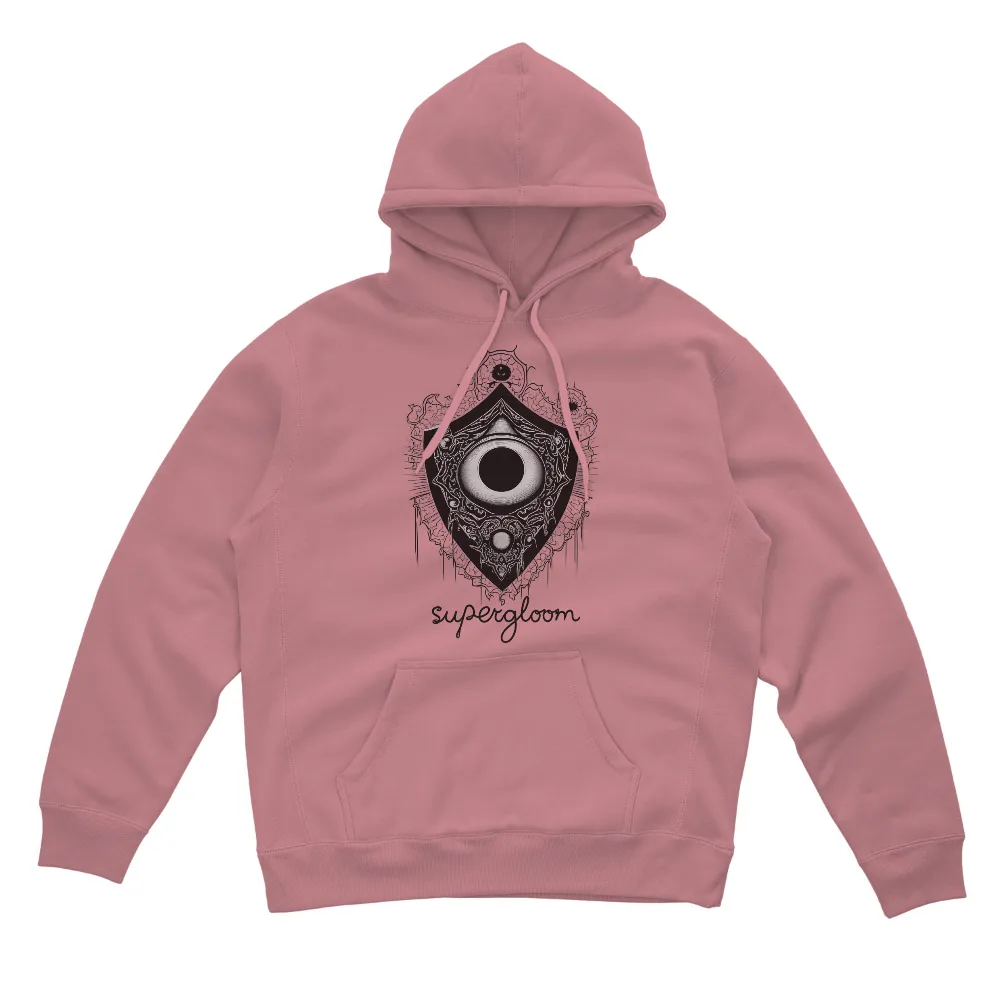 Shirts Graphic Tees: Cyberpunk Gothic All-Seeing Eye Design|uv protection long sleeve crew neck