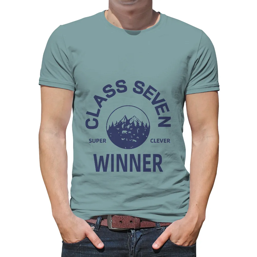 T-Shirts Custom: Class Seven Super Clever Winner - Mountain Adventure|nhl outdoor games 2022