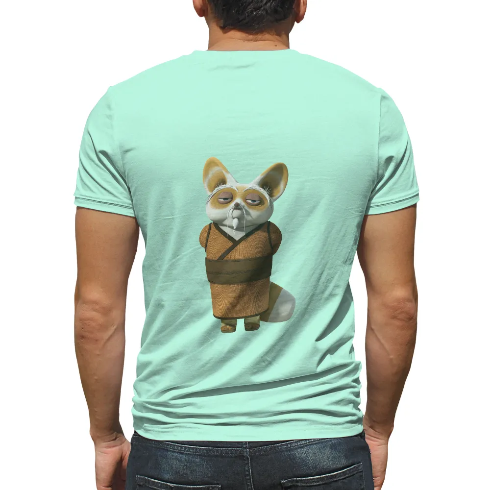 TShirt Design: Wise Red Panda Master - Martial Arts Wisdom|zayde wisdom