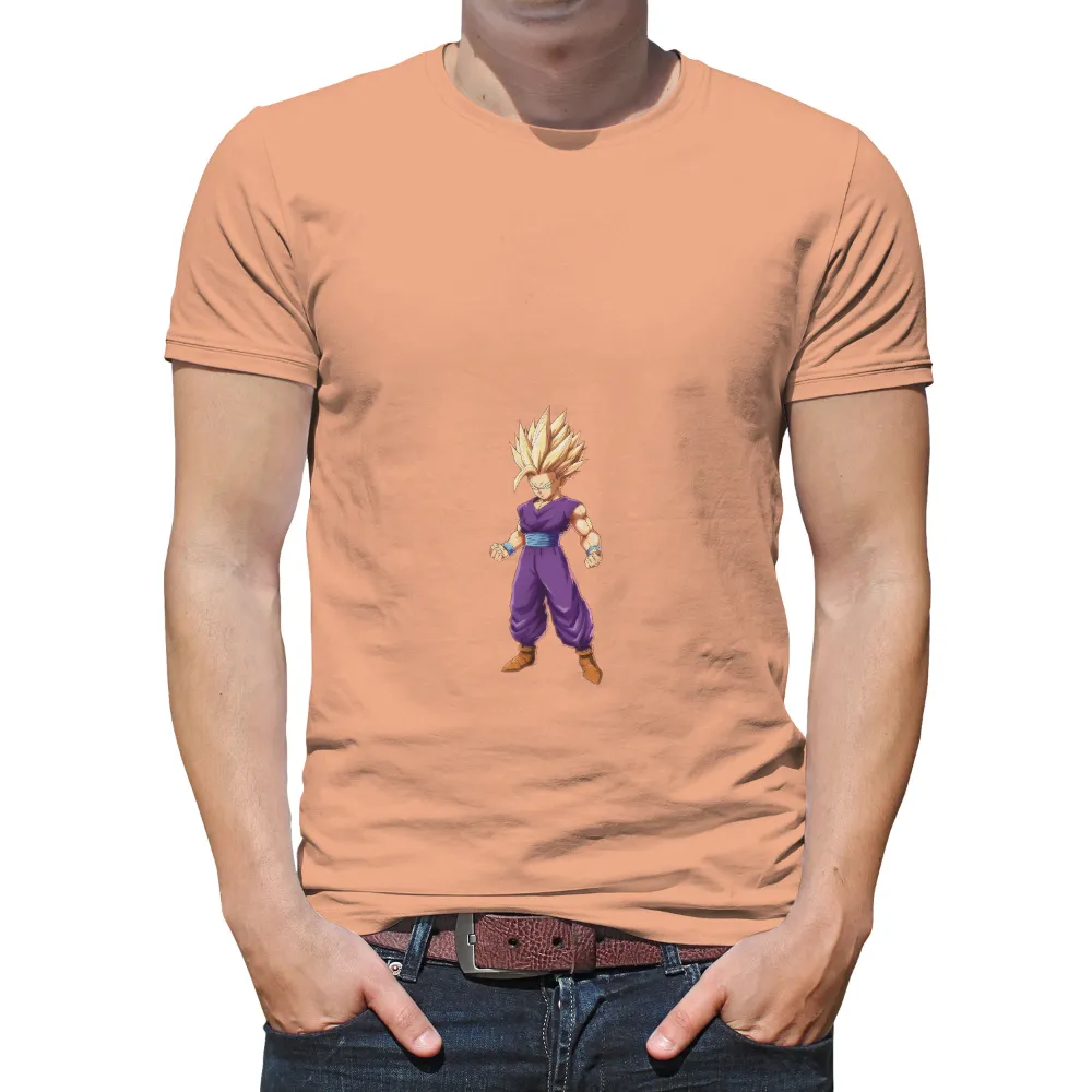 Tee Shirts Printed: Legendary Warrior with Golden Hair|my hero academia eraserhead merch