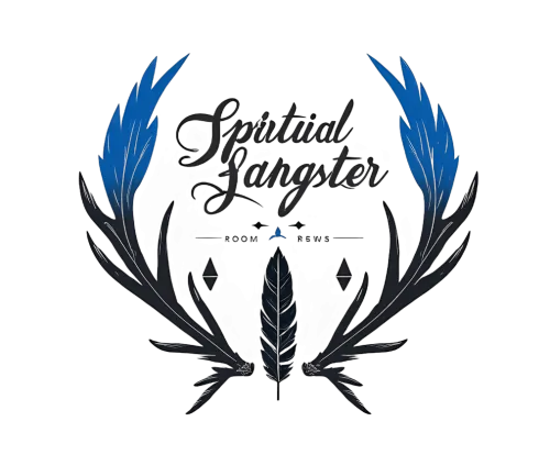 Customized Tee Shirts: Spiritual Gangster - Feather & Antlers Design