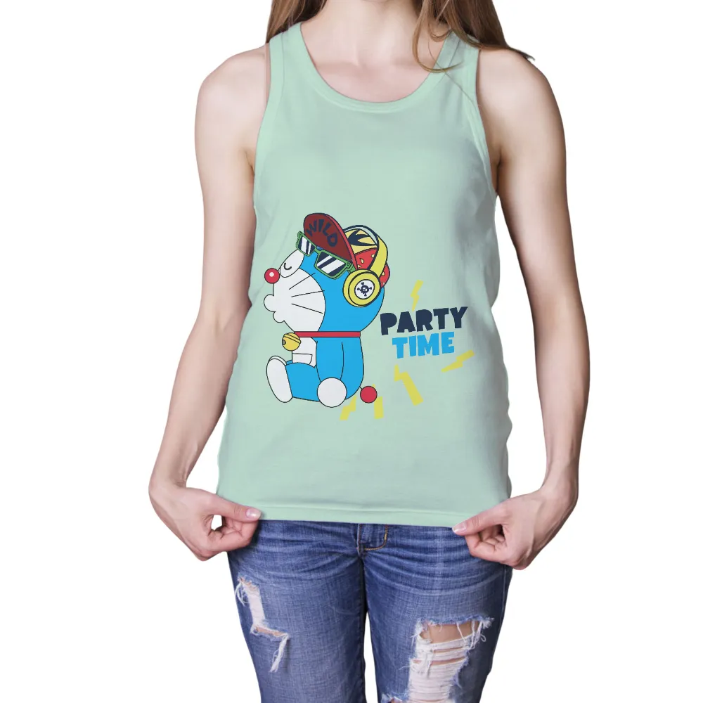 Tee Shirt Printing: Doraemon's Wild Party Time Adventure|common roots party shirt fridays