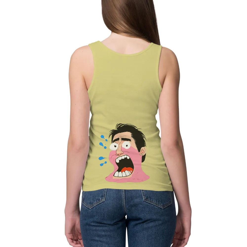 T-Shirts Pattern: Shocked and Surprised - Whimsical Emotional Expression| Humorous T-Shirt design