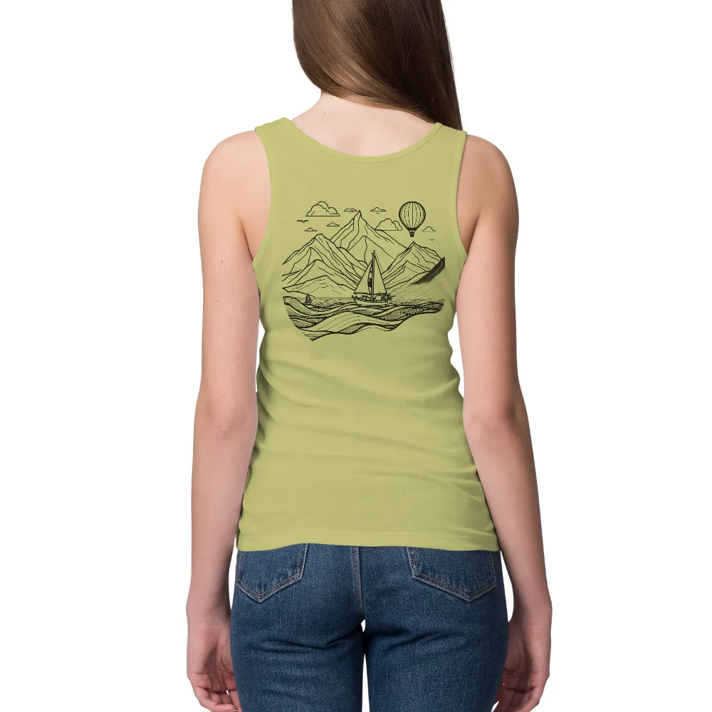 T-Shirts Pattern: Sailboat Adventure | Explore Nature's Beauty| Navigating through challenges