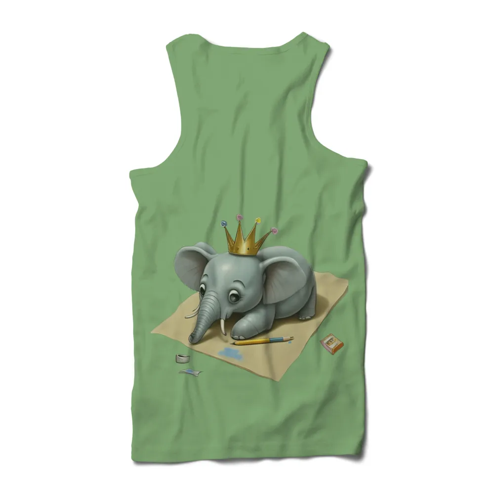 Graphic Tees: Ellie the Elephant - A Royal Artistic Design|dolce and gabbana crown bee t shirt