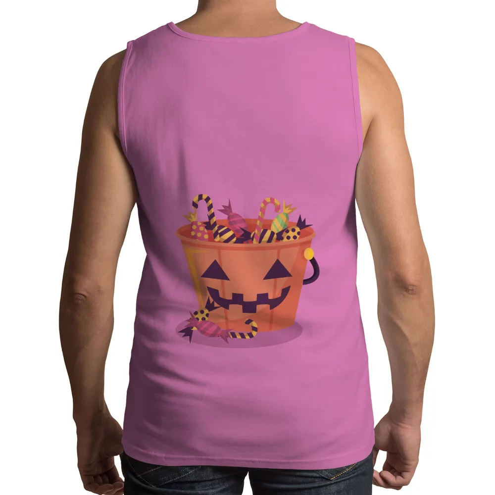 T-Shirts Custom: Halloween Pumpkin Bucket Candy Festive Design|halloween costumes white dress shirt