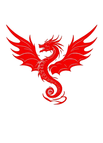 Custom T-Shirt Printing: Majestic Red Dragon - Artistic Designs