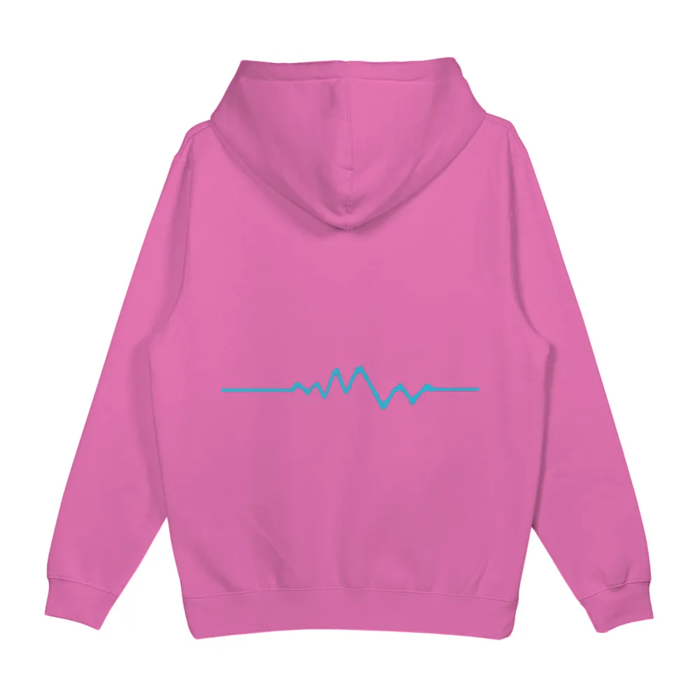 Shirts Graphic Tees - Vibrant Heartbeat Line: A Symbol of Life|rainbow heartbeat shirt