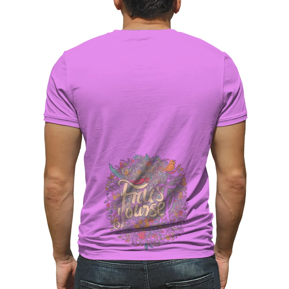 Custom Tee Shirts: Trust Yourself - Empowerment and Resilience|acnh silk floral print shirt