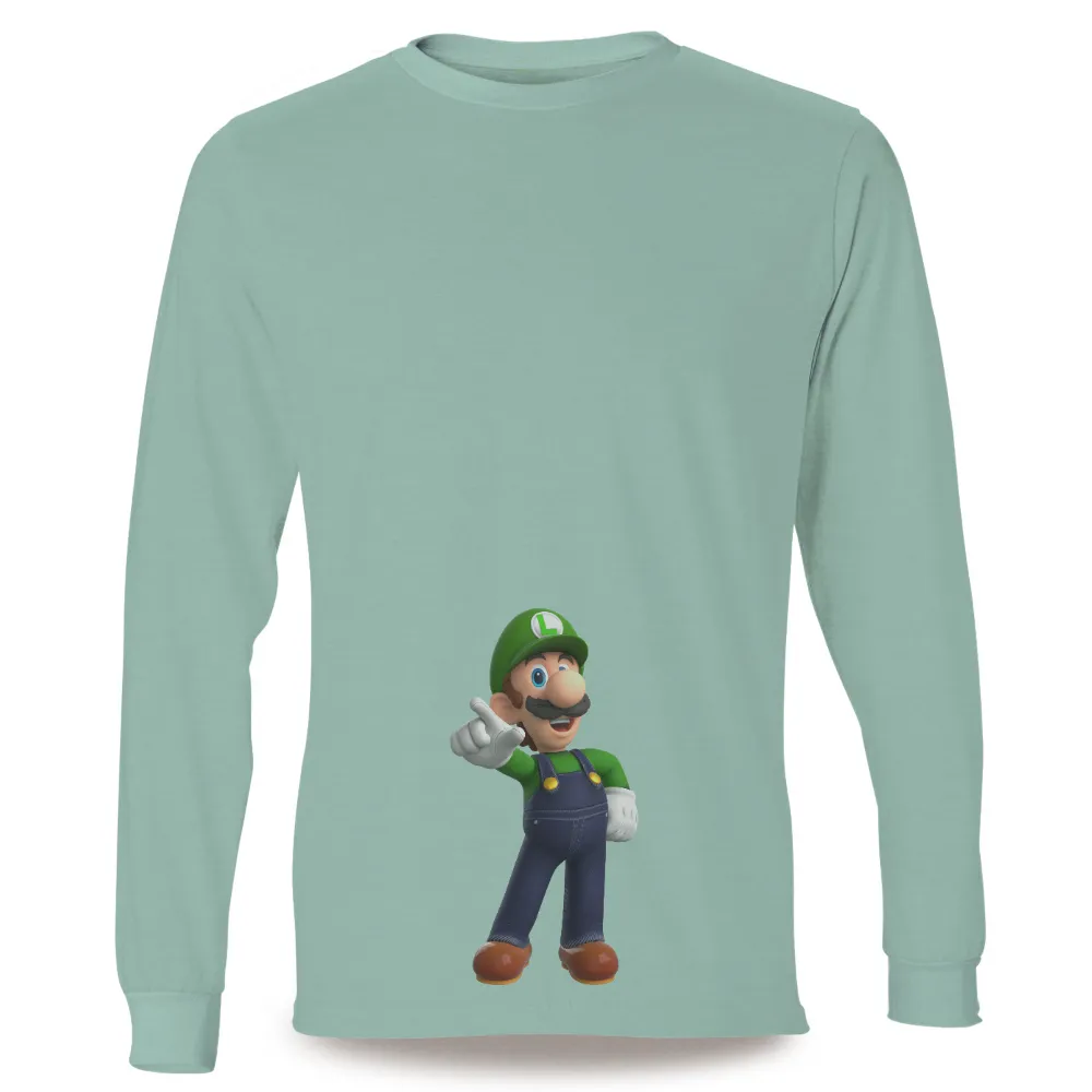 Customized Tee Shirts: Luigi's Adventure Spirit|roblox overalls t shirt