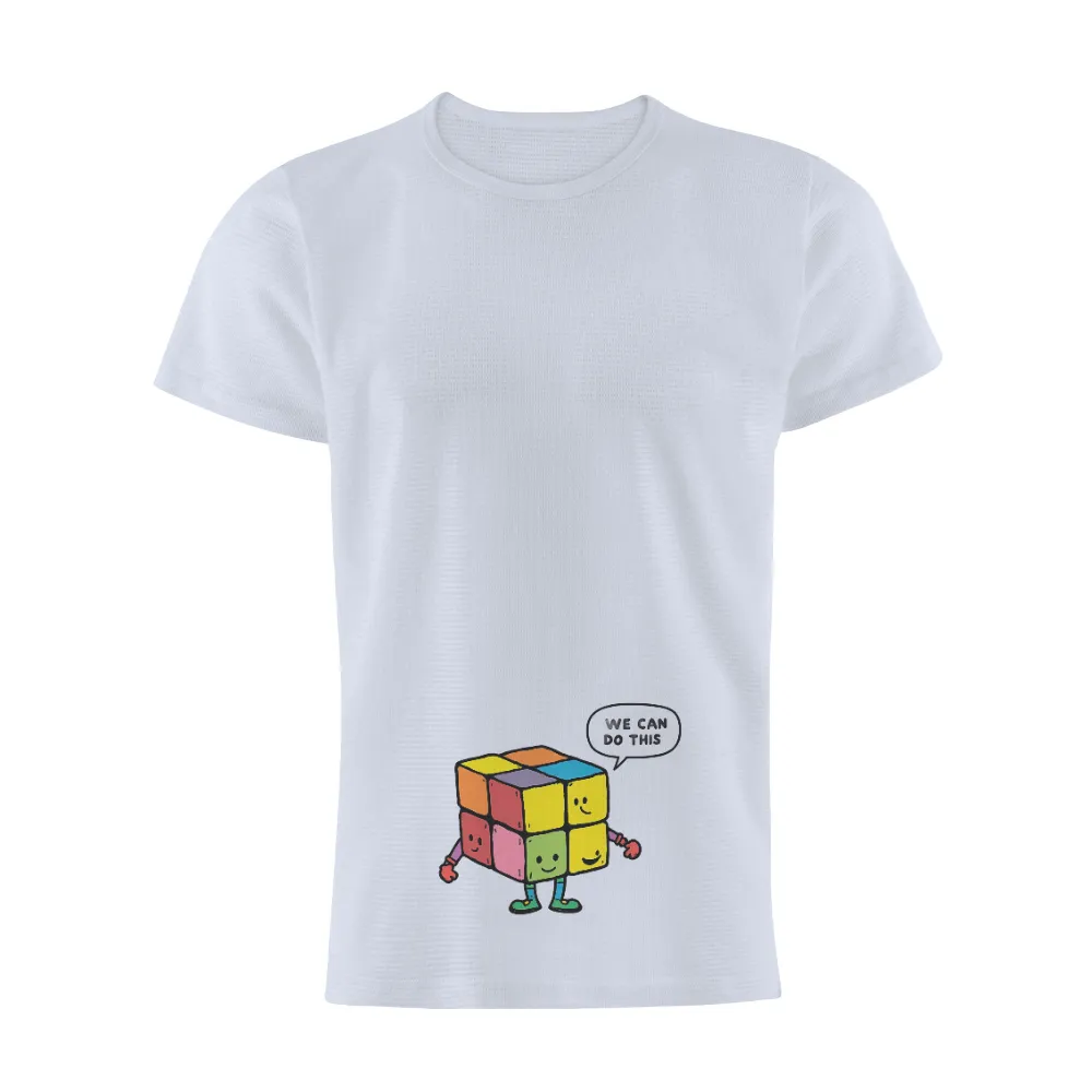 Customized Tee Shirts: Rainbow Cube - We Can Do This|chicken thoughts merch