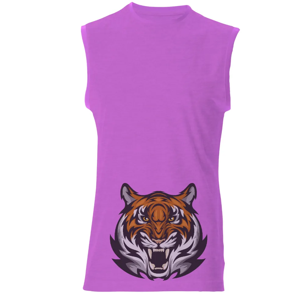 T-Shirts Design: Fierce Tiger - Strength and Courage|plaid puff sleeve shirt animal crossing