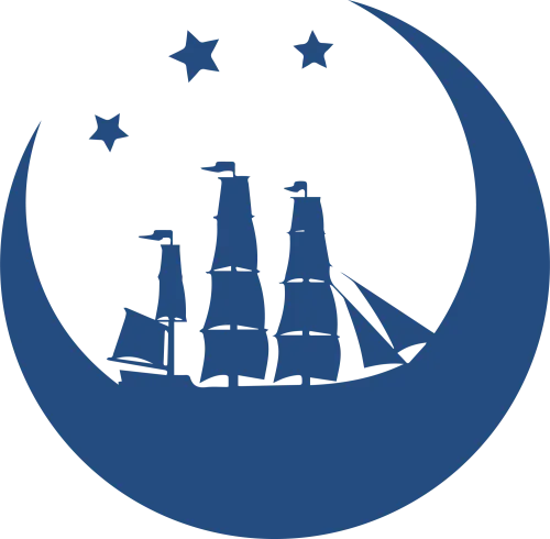 T-Shirts Design: Sailing Dreams Under the Crescent Moon