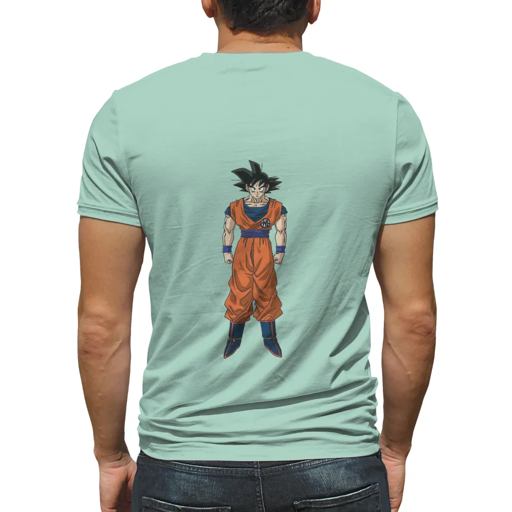 Goku T-Shirt Design: Resilience and Determination|goku with no shirt