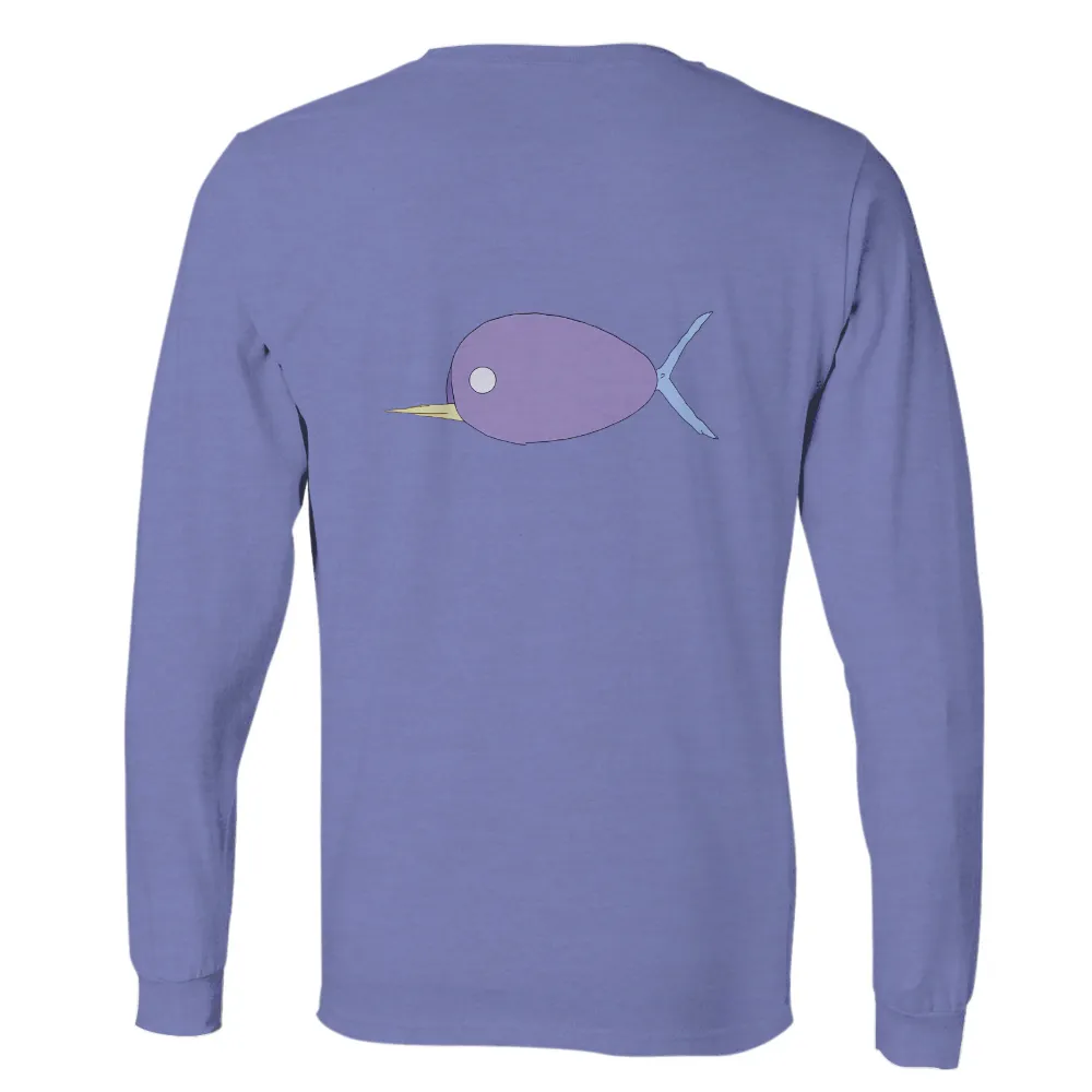 Tee Shirts Printed: Whimsical Purple Fish Design|blue jays postseason shirt