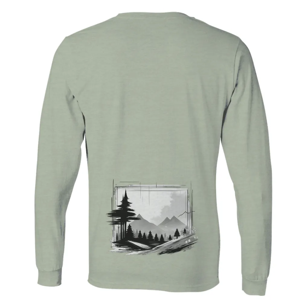 Custom Tee Shirts: Nature's Serenity - Winter Sunrise|winter bear shirt