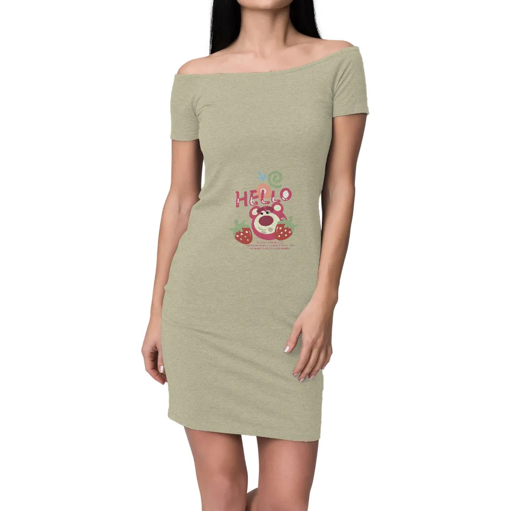 TShirt Design: Hello from Berry the Strawberry Lover|bear beer pocket shirt