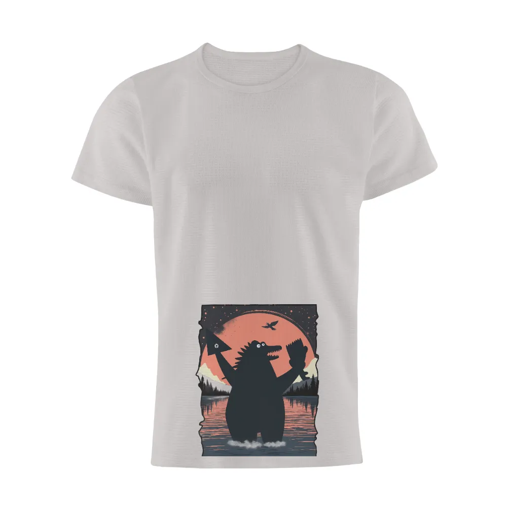 T-Shirts Pattern: Moonlit Guardian - Environmental Responsibility|t shirt roblox dragon