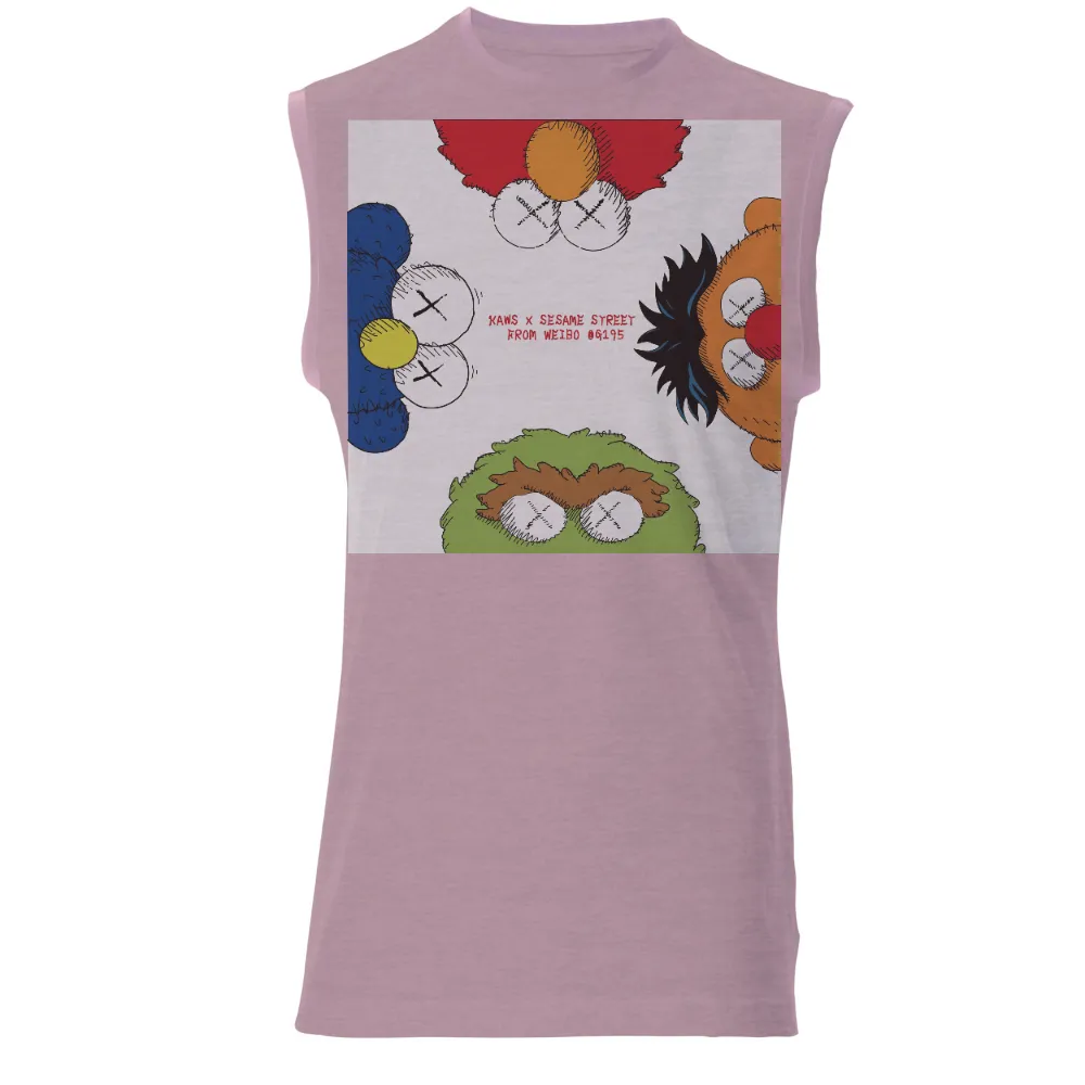 Custom T-Shirt Printing: KAWS x Sesame Street - Iconic Characters in Modern Art|kaws graphic