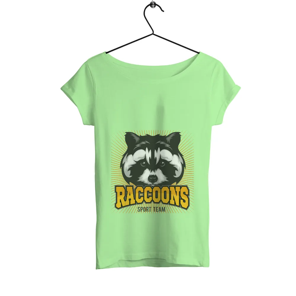 T-Shirts Custom: Raccoons Sport Team Mascot Rocky|town shirt sun shirt