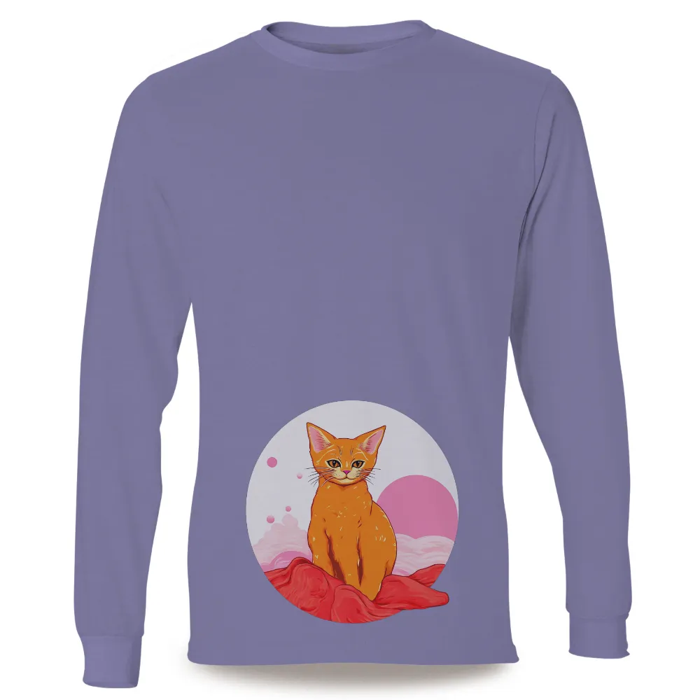 Shirts Graphic Tees: Ginger Cat Serenity - Cozy Moments|roblox home t shirt