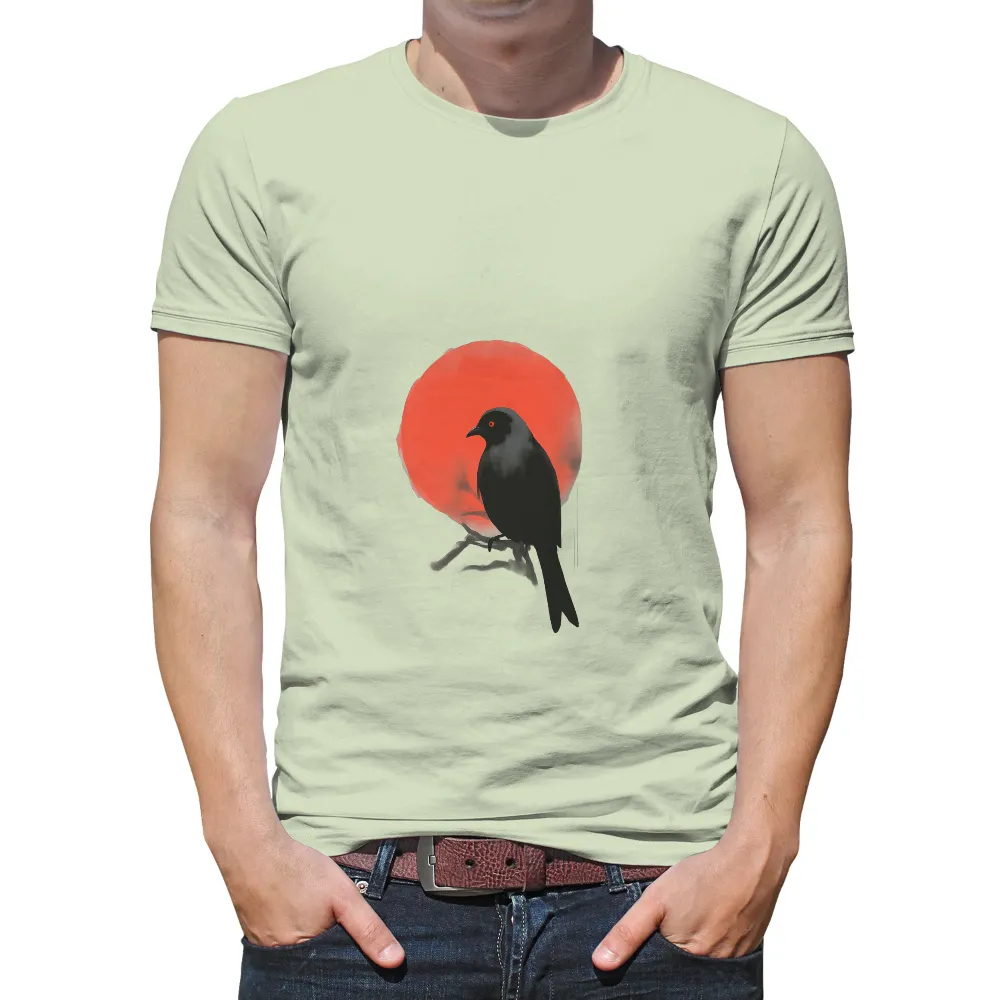 TShirt Design: Raven Silhouette - Guardian of the Night|nhl opening night