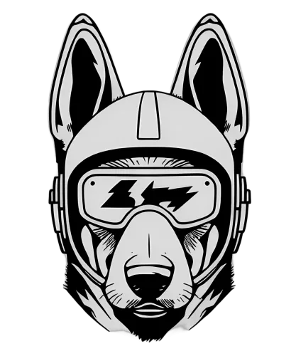 T-Shirt Printing: Cyberpunk Guardian - German Shepherd in Futuristic Gear