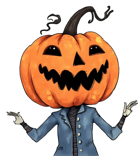 Halloween Pumpkin Vintage Costume Design