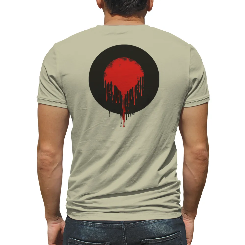 Custom T-Shirt Printing: Bleeding Heart - Expressive Art|friends shirt with black cartoon characters