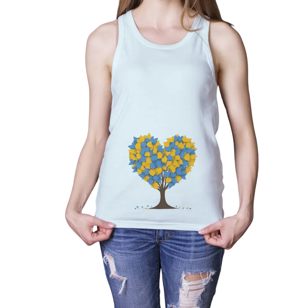 Unity Heart Tree Design: A Symbol of Hope and Community Strength|blue hoodie roblox t shirt