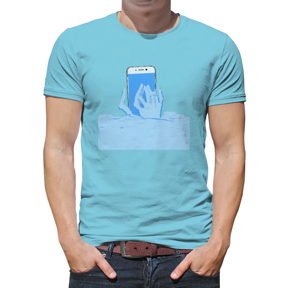 Custom Tee Shirts: Technology's Grip - Artistic Design|roblox com blue t shirt