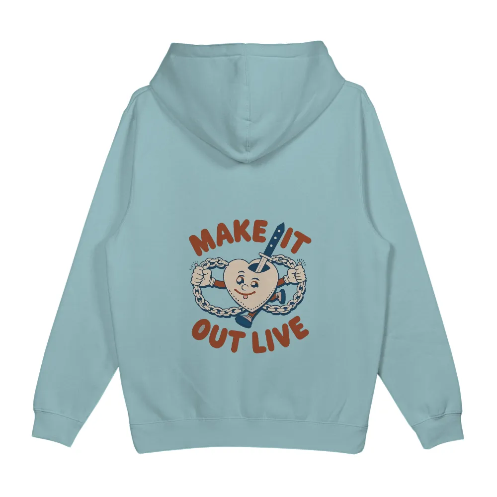 Graphic Tees: Make It Out Live - Resilience and Humor|Chains and sword