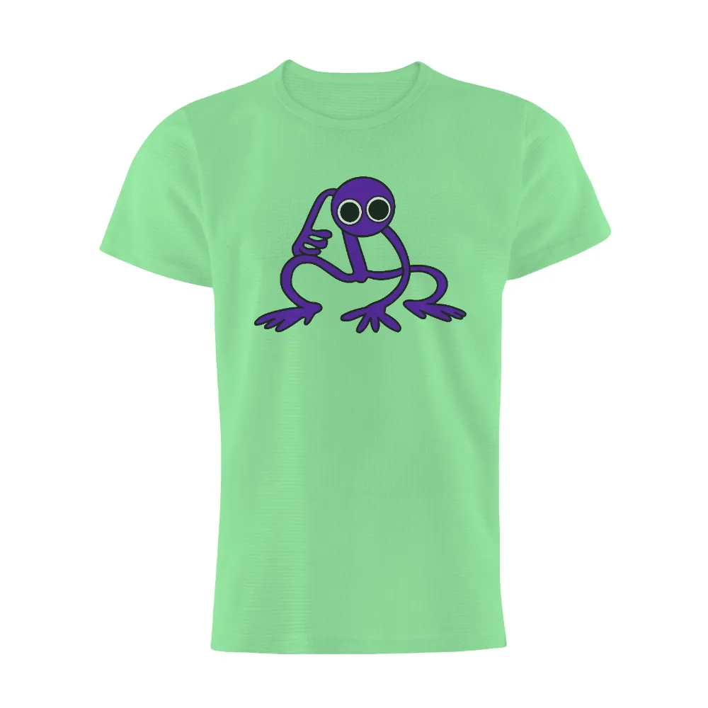 Graphic Tees: Whimsical Purple Silhouette - Imagination and Mystery|roblox t shirt purple