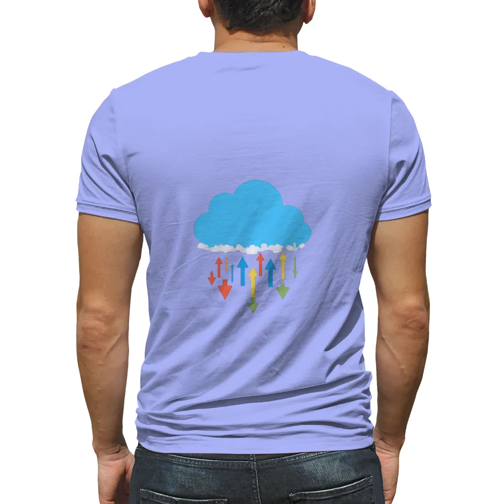 T-Shirts Design: Embrace Your Inner Thoughts with Colorful Arrows|cloud strife mcdonalds shirt