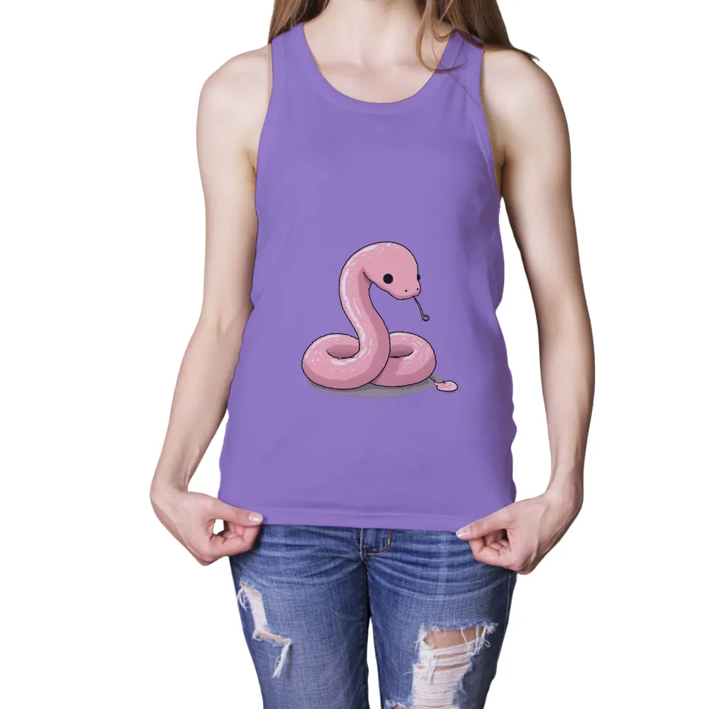 Customized Tee Shirts: Serenity - Pink Snake of Tranquility|pastel t shirt roblox