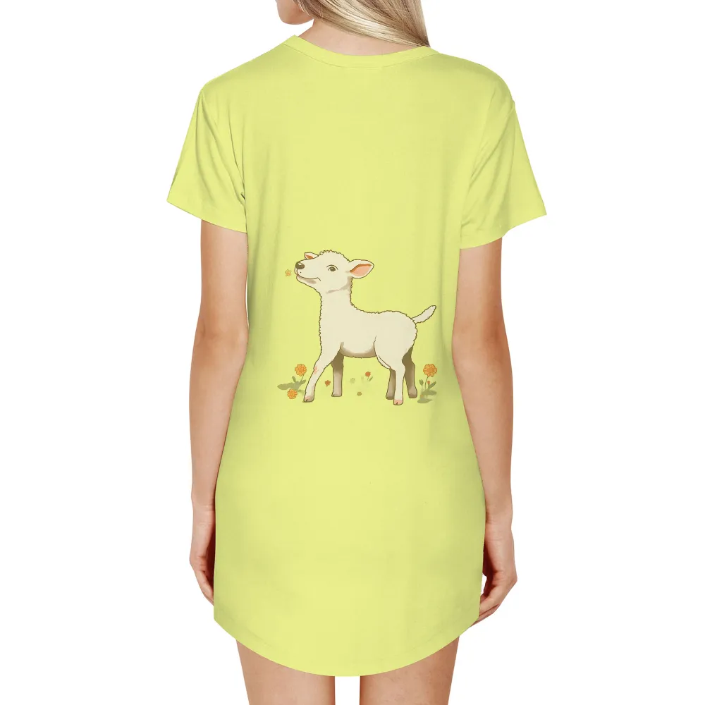 TShirt Printing: Lily the Lamb - Innocence and Joy|it's not about the bunny it's about the lamb shirt