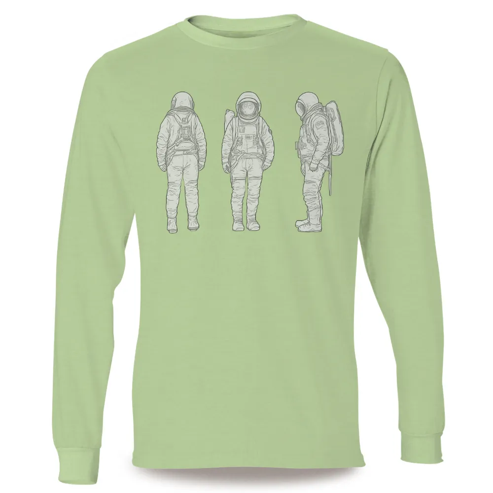 TShirt Design: Astronauts in Space - Minimalist Exploration|rick and morty personal space t shirt