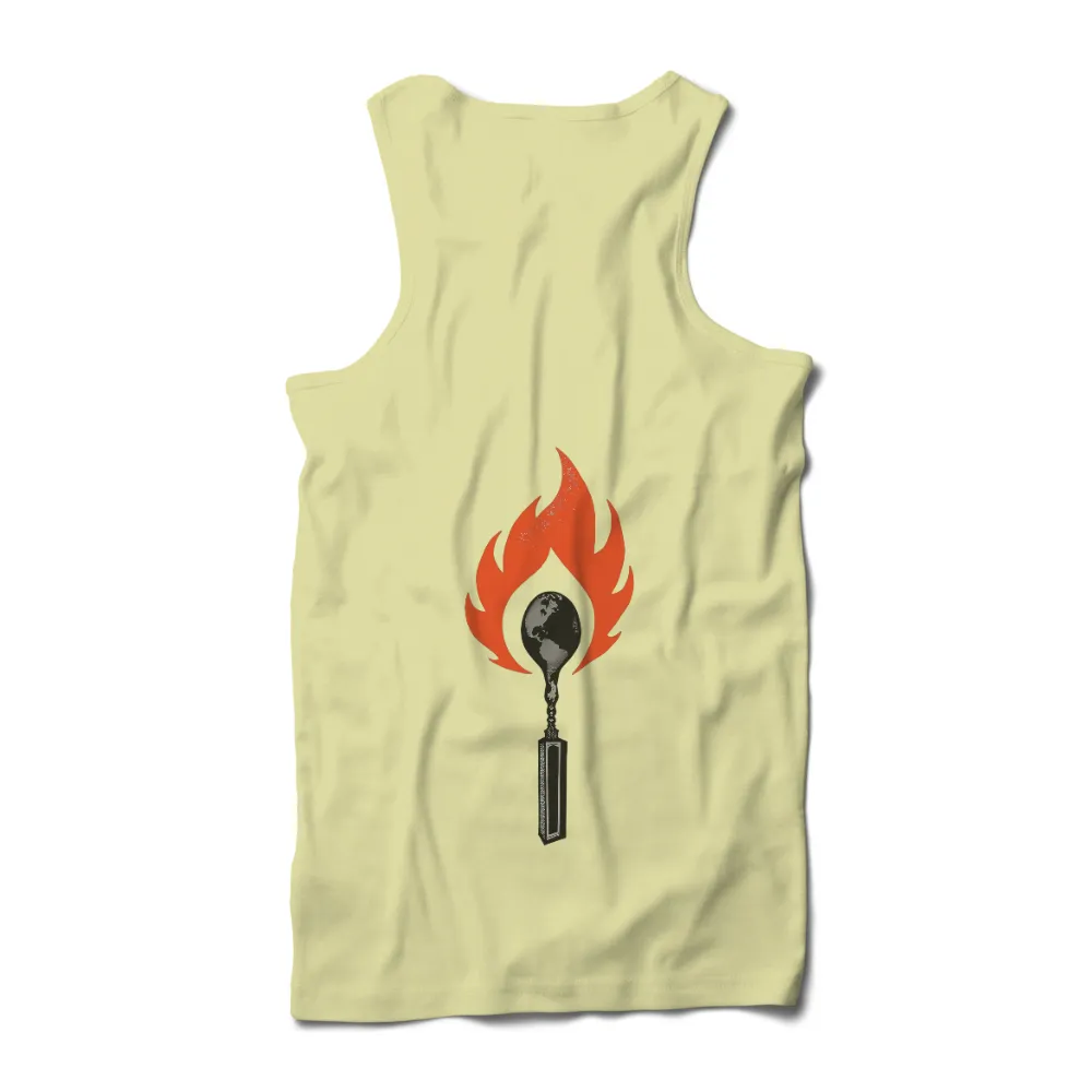 TShirt Printing: Ignite Change with Earth Matchstick Design| environmental conservation