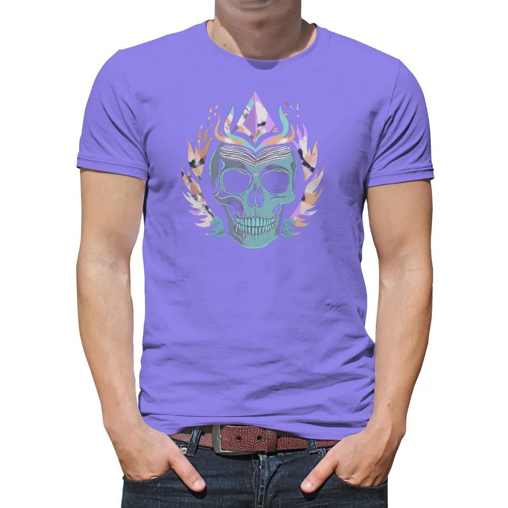 Custom T-Shirt Printing: Ethereal Guardian - Wisdom and Enlightenment|roblox skull t shirt