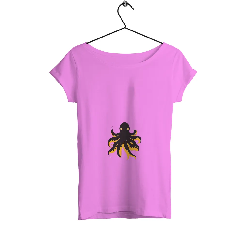 Graphic Tees: Otto's Underwater Adventures - Artistic Octopus Design|sunlight magic print shirt